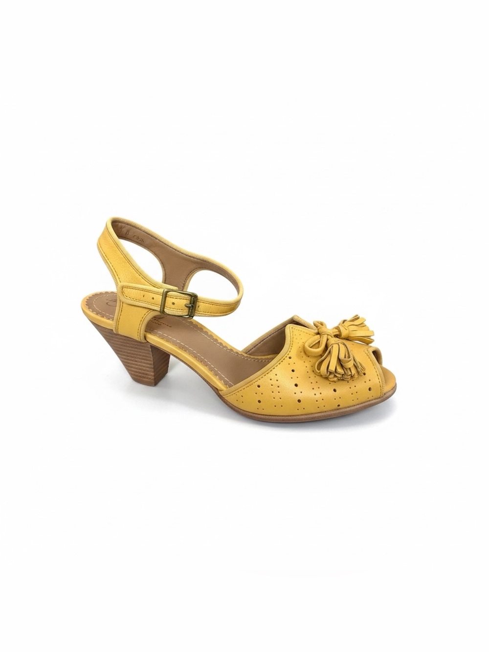 Miss Albright Yellow Tassel Sandals